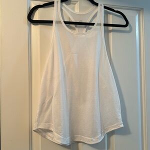 White sheer tank top